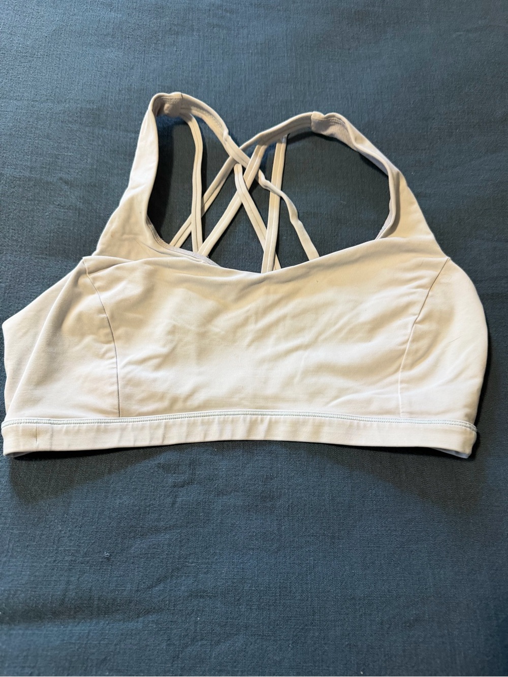 lululemon athletica Light Beige Crisscross Sports Bra